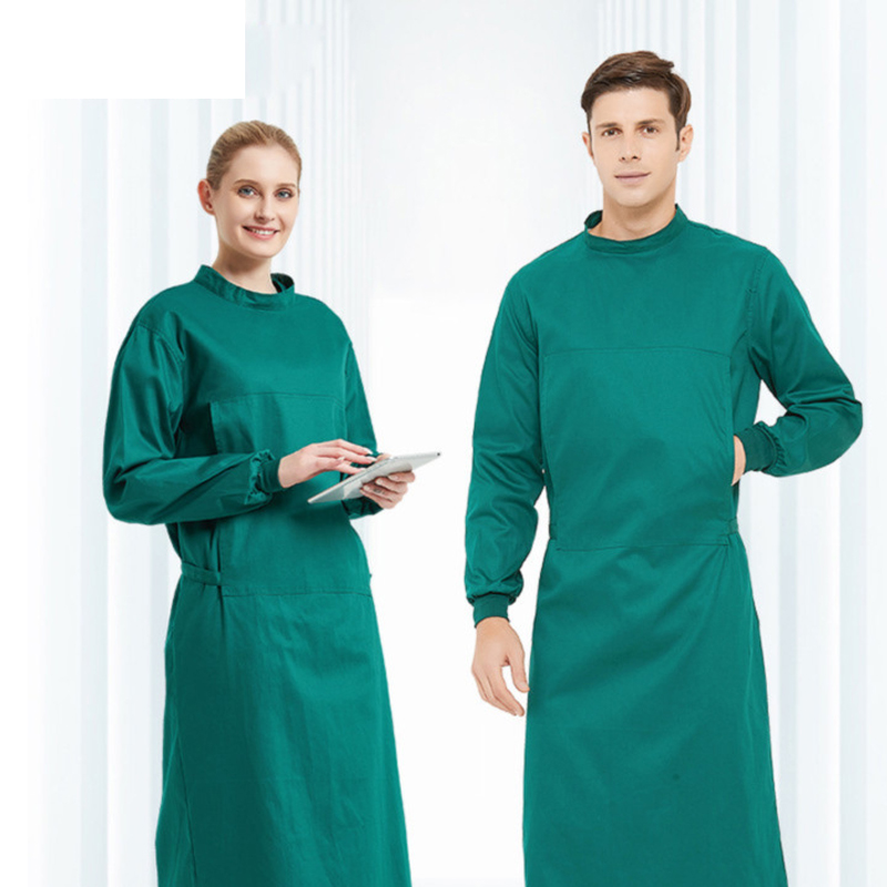 Medical Lab Gown - Surgical Gowns Cotton Operating Room Work