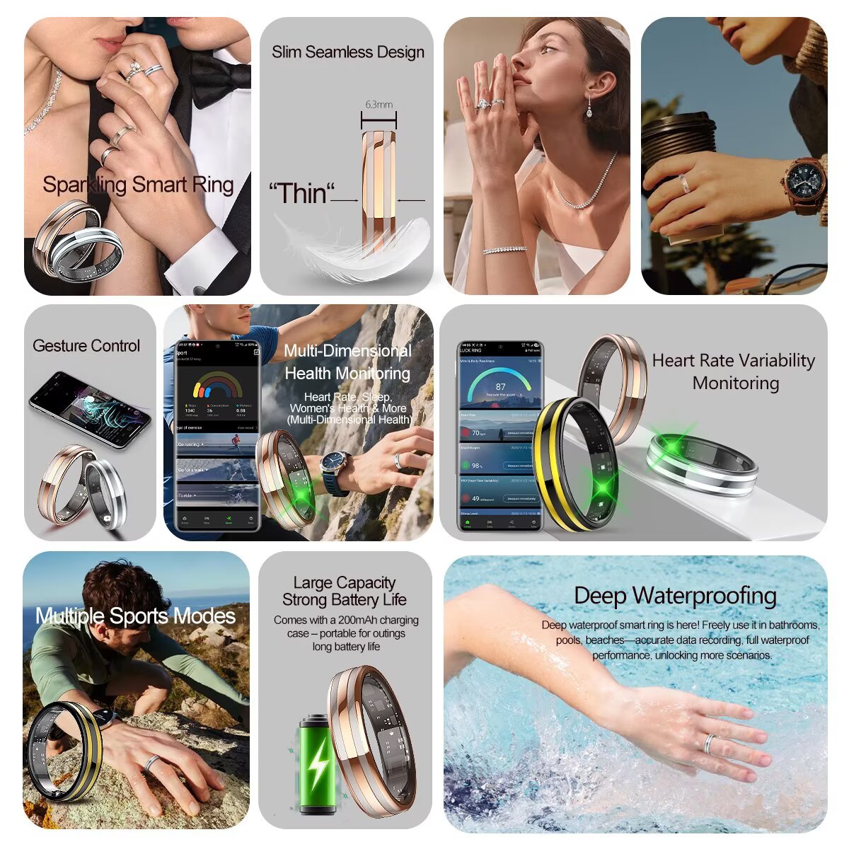 2026 Smart Ring For Men Women  - Blood Pressure Monitor 评论和价格