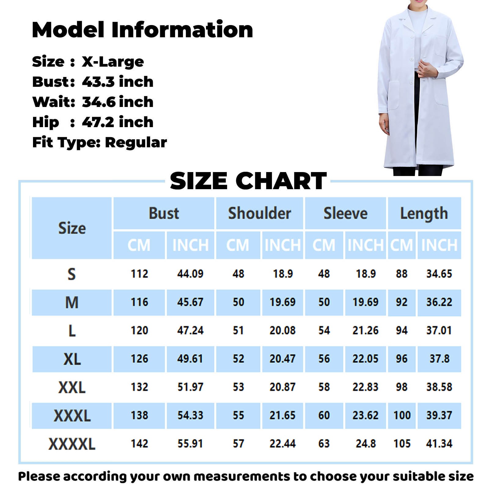 White Lab Coat For Women Men S - Medical Lab Gown 评论和价格