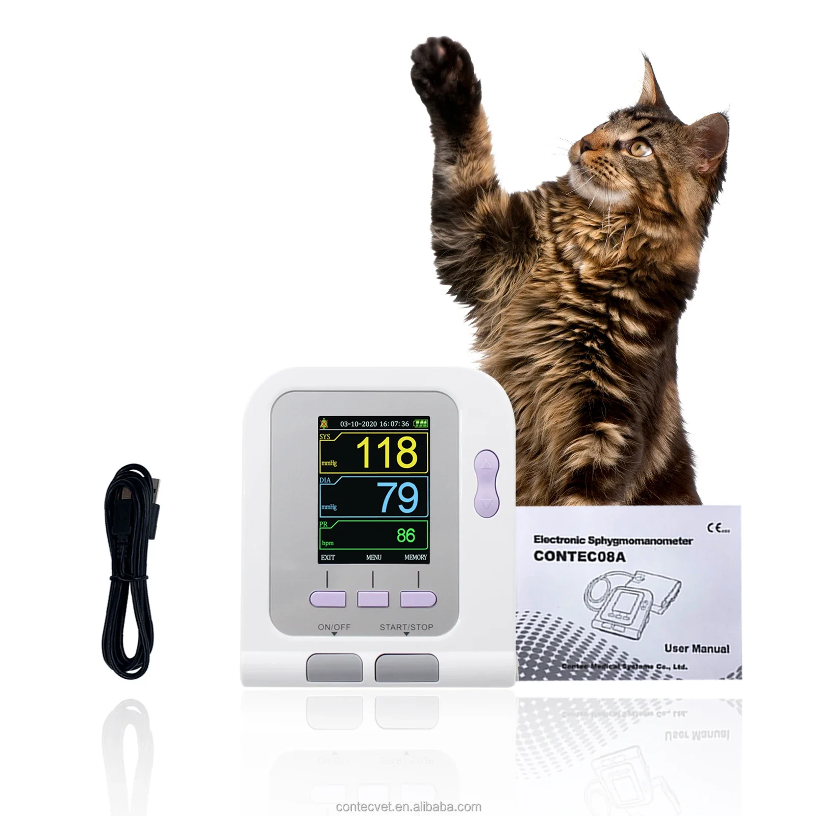 CONTEC08A-VET Veterinary Equip - Blood Pressure Monitor 评论和价格